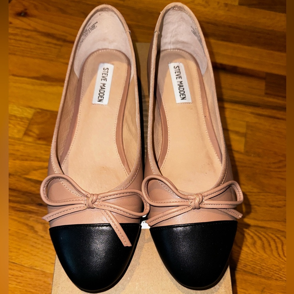 Steven Madden Ellison Natural Ballerina Flats